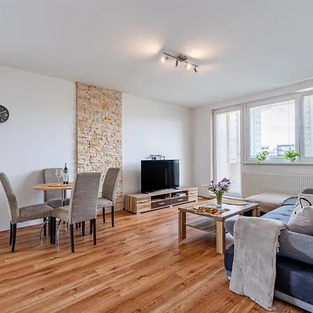 Spacious With Ac And Stunning Views דירה ברטיסלאבה